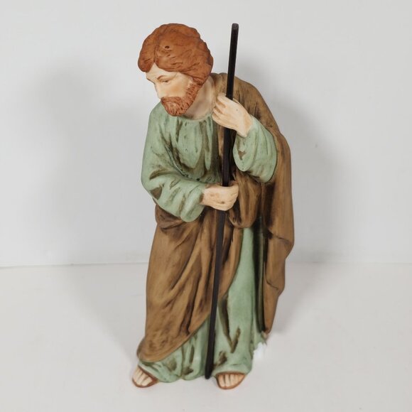Vintage Homco Porcelain Figurine Nativity Scene Religious Collectible Home Decor - Picture 9 of 14